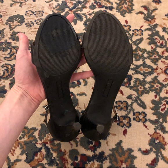 Black Kitten Heels Size 8.5 - Picture 4 of 5